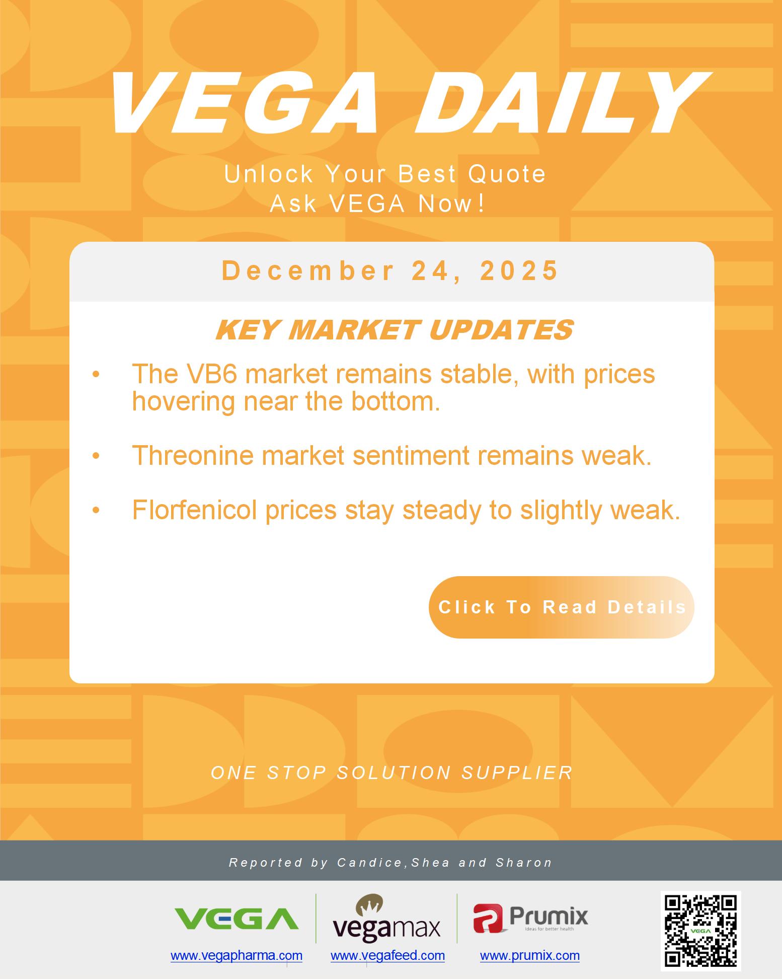 VEGA Daily Dated on December 24th 2025 Vitamin Amino Acid APl Food Additives.jpg